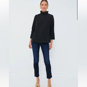NWT TUCKERNUCK Black Faye Blouse xs